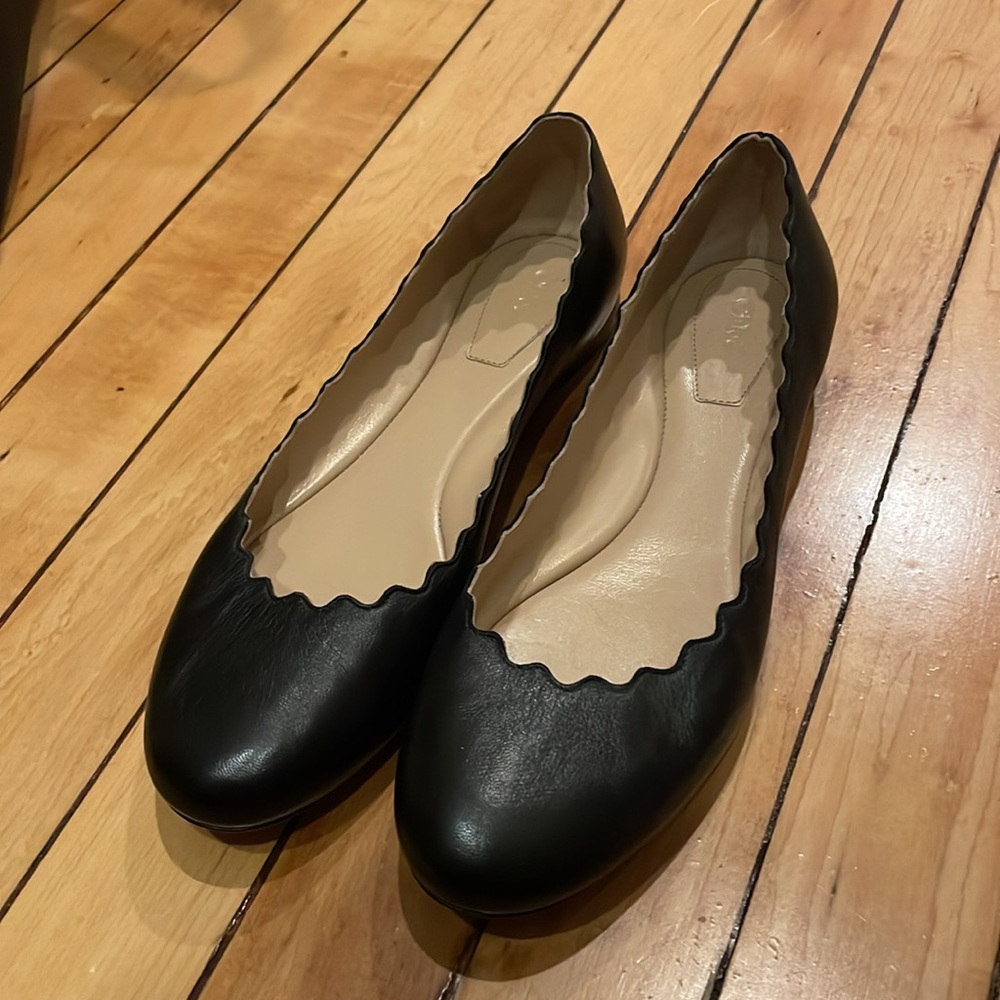Chloe Lauren ballerina flats in black